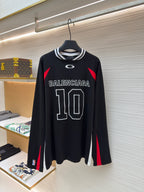 Navy Jersey Numeral Long-Sleeve - Men's