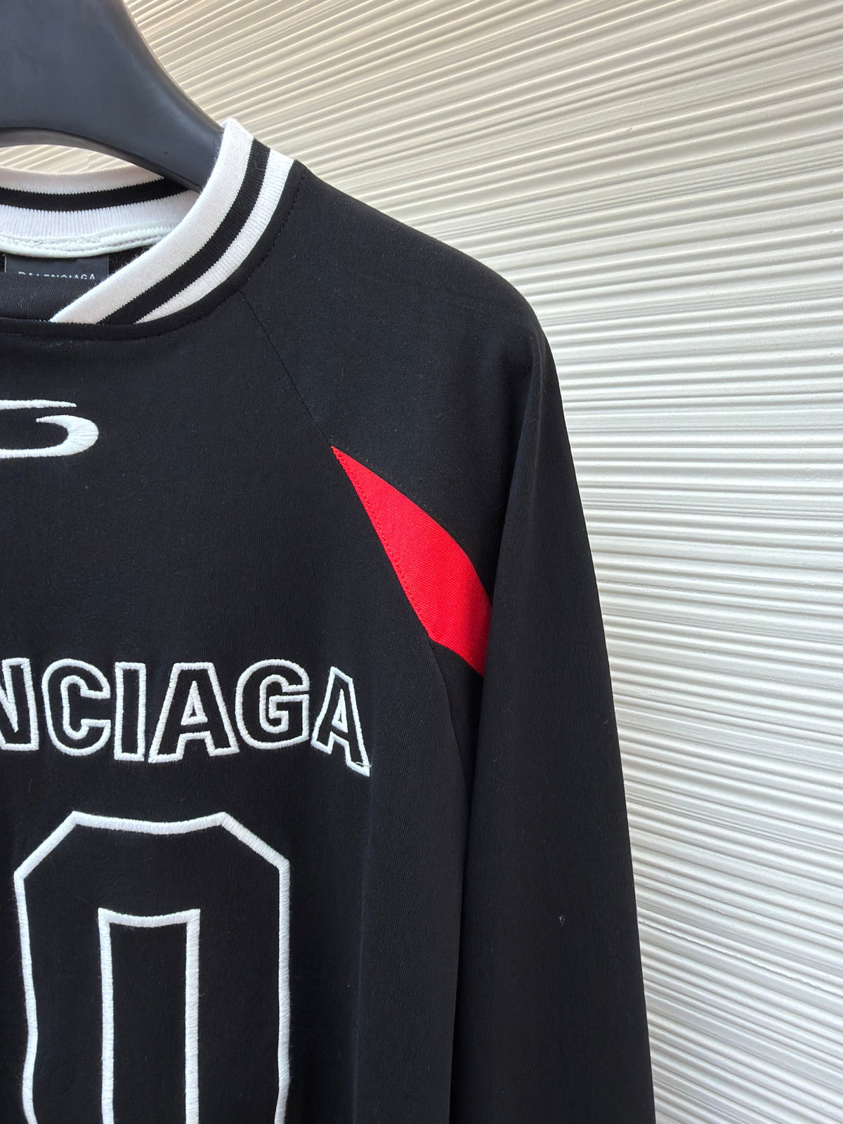 Navy Jersey Numeral Long-Sleeve - Men's