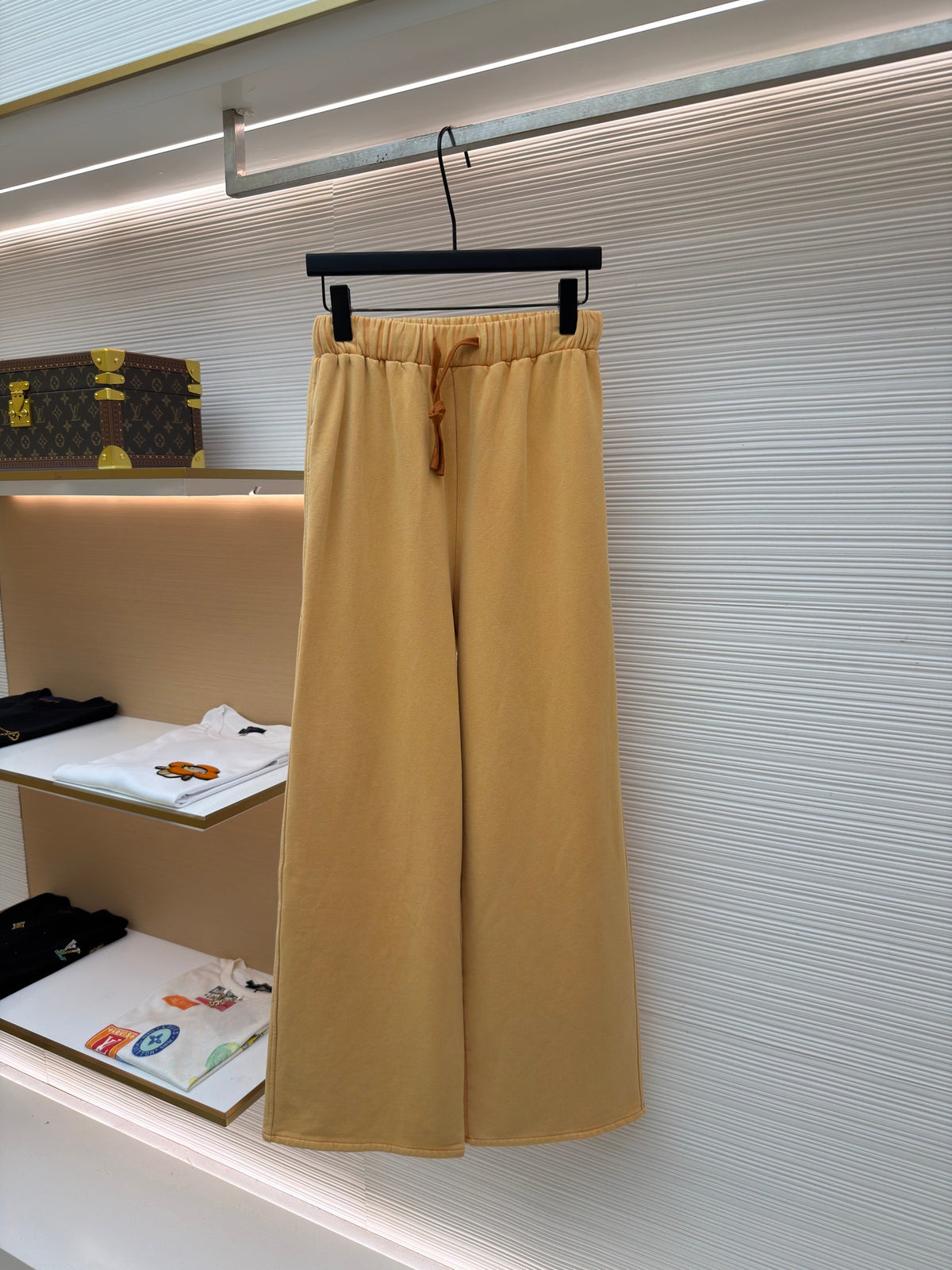 Blue Cotton Drawstring Wide-Leg - Men's