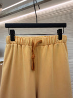 Blue Cotton Drawstring Wide-Leg - Men's