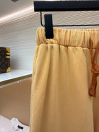 Blue Cotton Drawstring Wide-Leg - Men's
