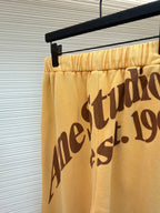 Blue Cotton Drawstring Wide-Leg - Men's