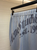 Blue Cotton Drawstring Wide-Leg - Men's