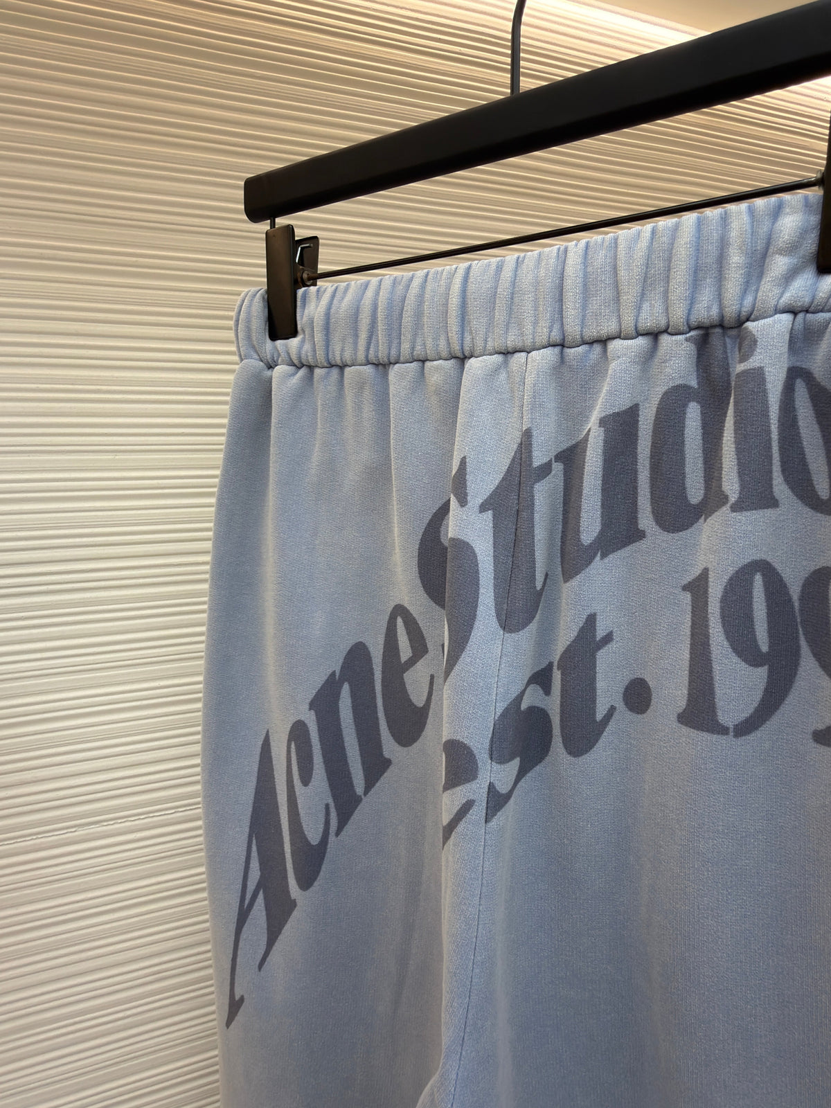 Blue Cotton Drawstring Wide-Leg - Men's