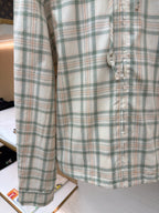 Blue Cotton Hooded Overshirt - Men's