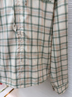 Blue Cotton Hooded Overshirt - Men's