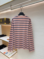 Pink Cotton Striped Long-Sleeve - Men's