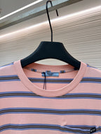 Pink Cotton Striped Long-Sleeve - Men's