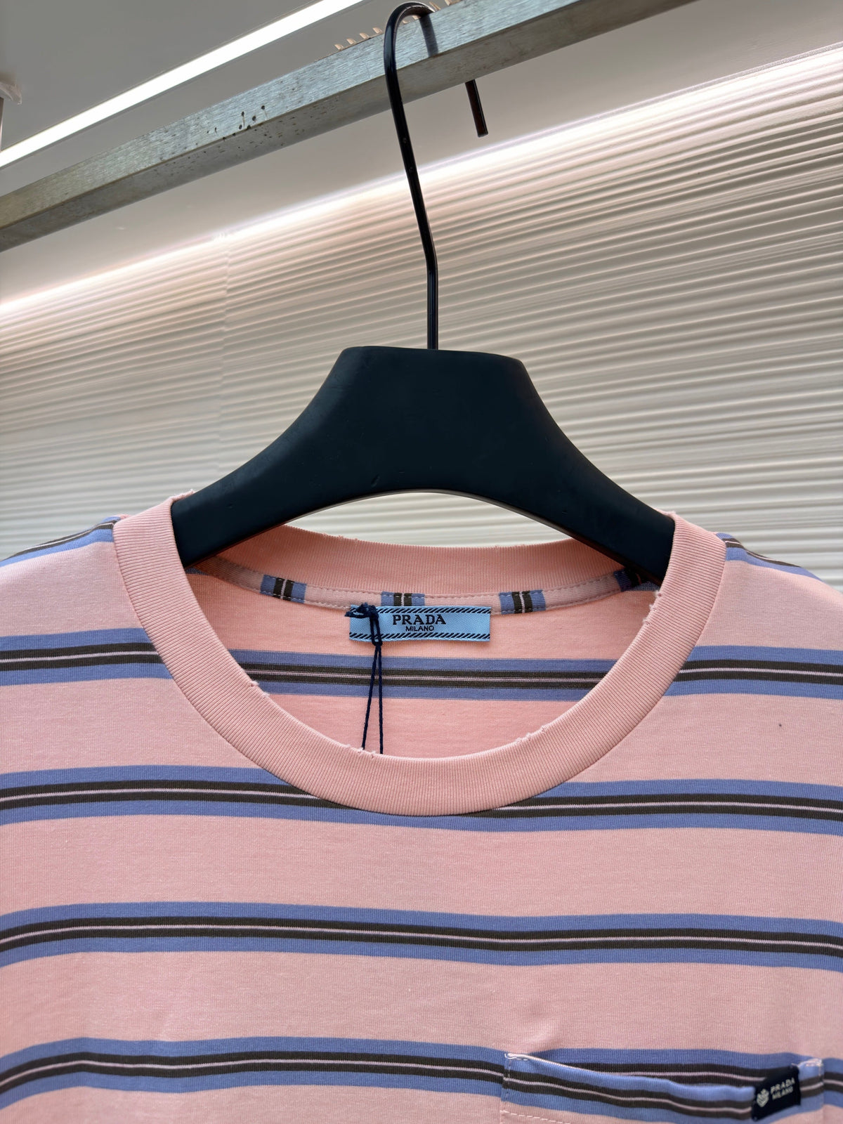 Pink Cotton Striped Long-Sleeve - Men's