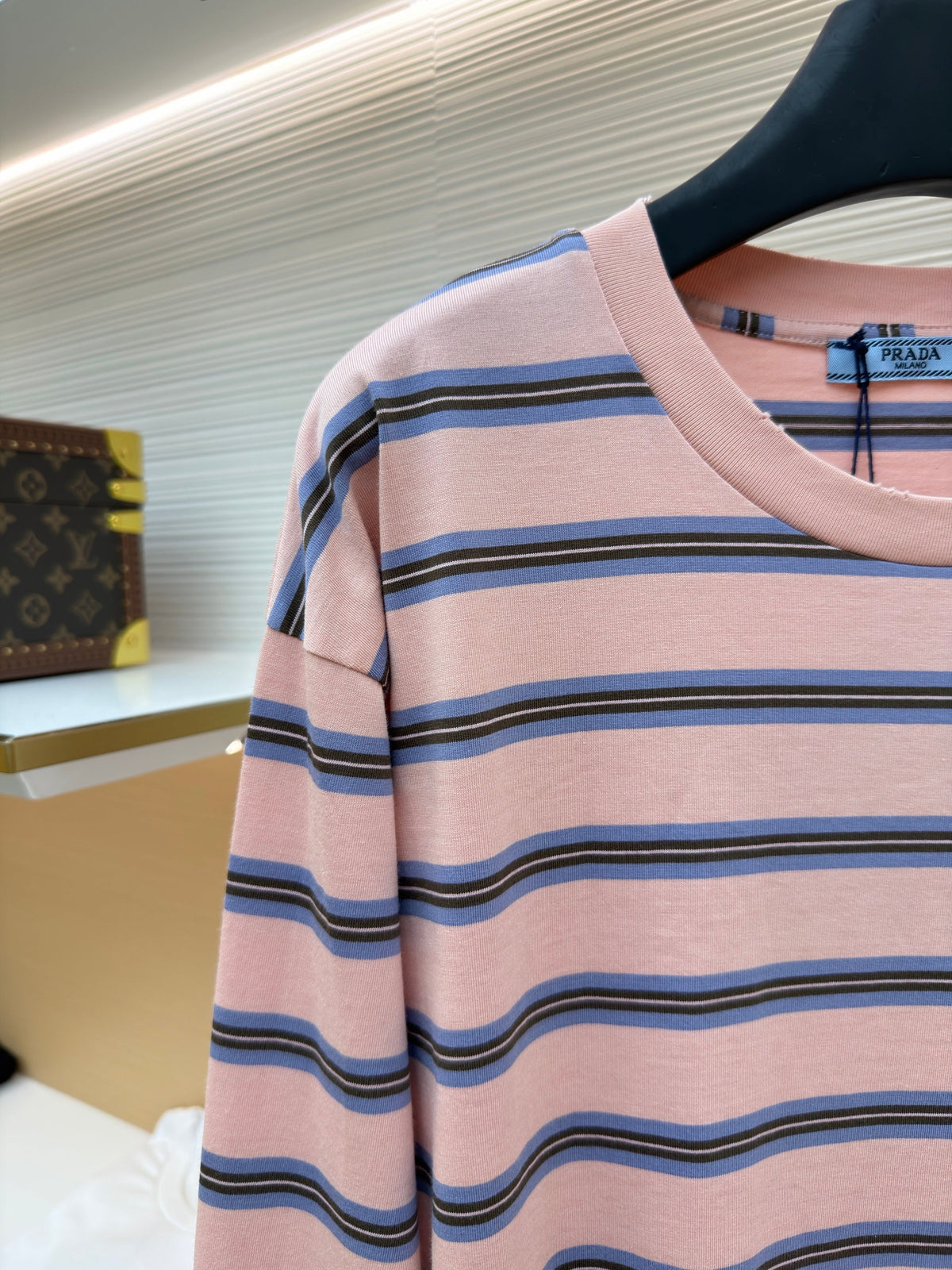 Pink Cotton Striped Long-Sleeve - Men's