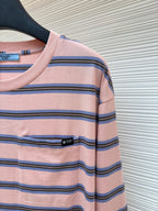 Pink Cotton Striped Long-Sleeve - Men's