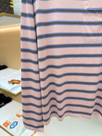 Pink Cotton Striped Long-Sleeve - Men's
