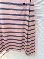 Pink Cotton Striped Long-Sleeve - Men's