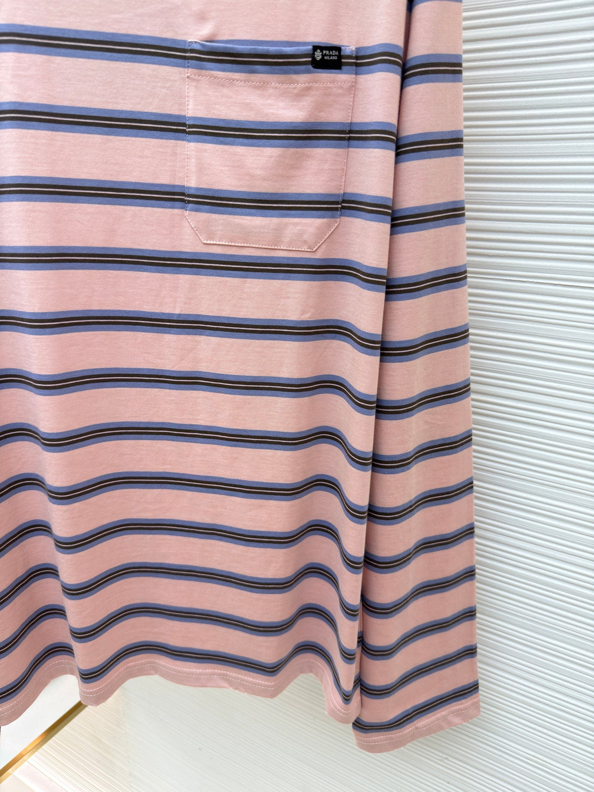 Pink Cotton Striped Long-Sleeve - Men's