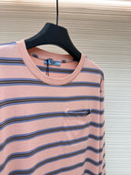 Pink Cotton Striped Long-Sleeve - Men's