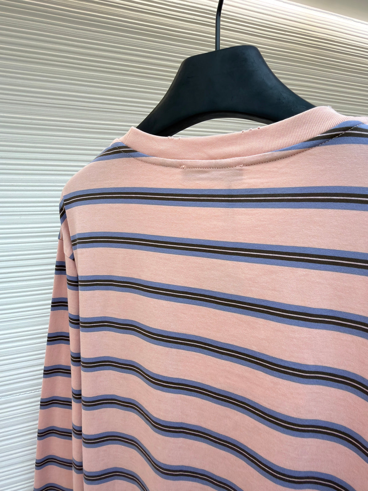 Pink Cotton Striped Long-Sleeve - Men's