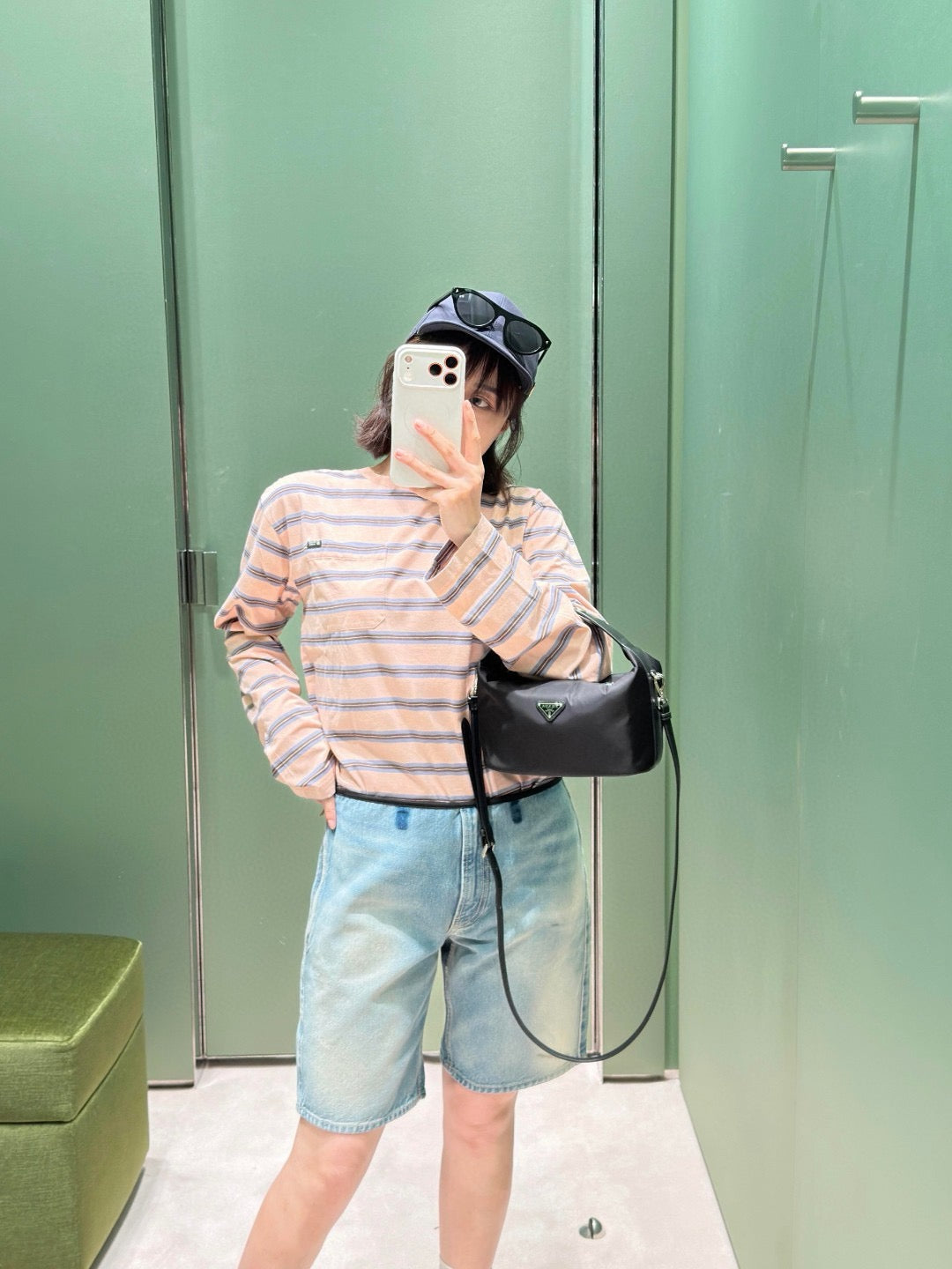 Pink Cotton Striped Long-Sleeve - Men's