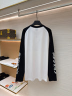 Black Cotton Flag Print Long-Sleeve - Men's