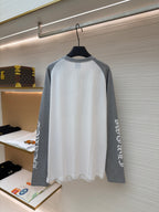 Black Cotton Flag Print Long-Sleeve - Men's