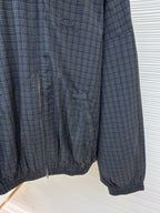 Navy Cotton Check Overshirt - Men's