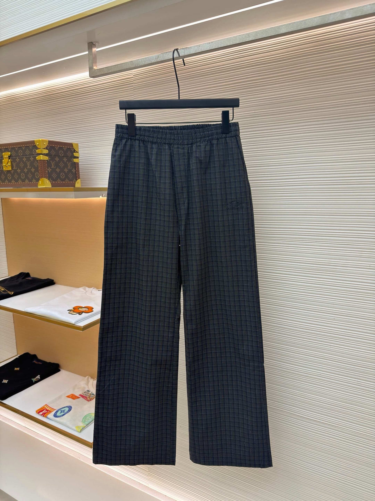 Pinstripe Wide-Leg Trousers - Men's