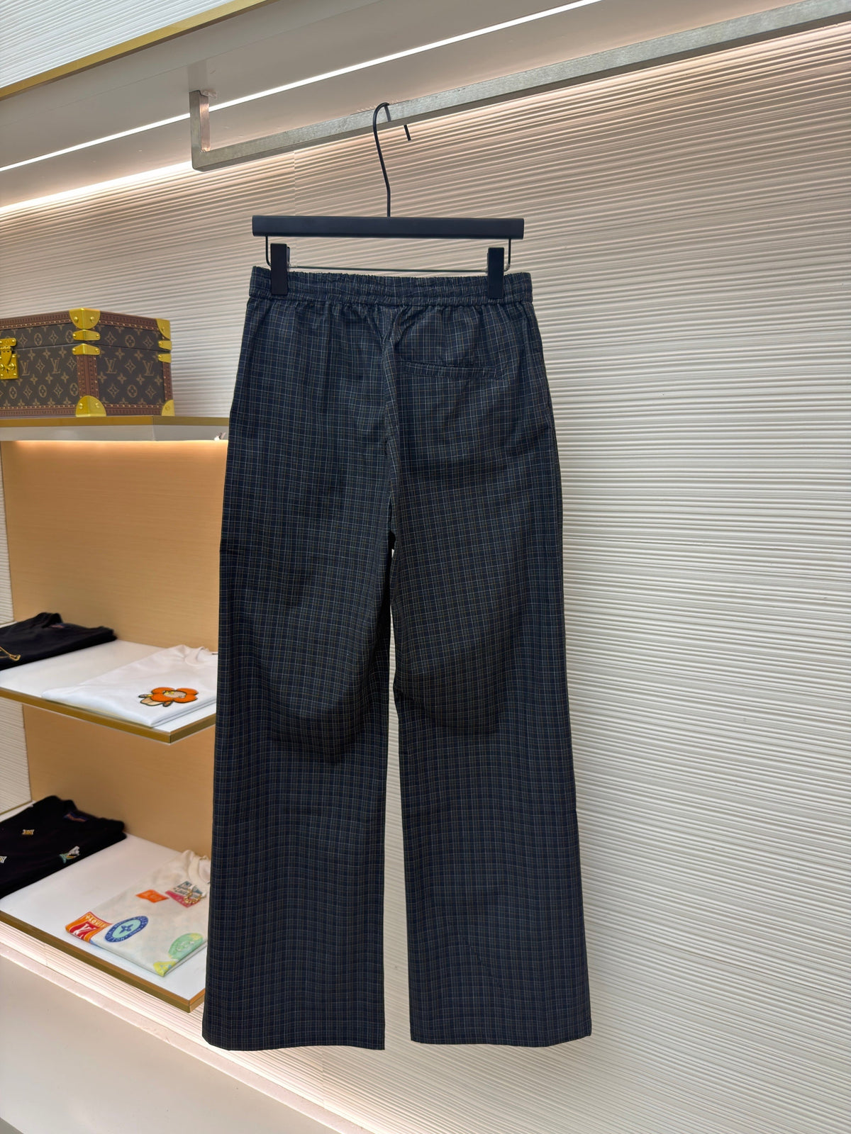 Pinstripe Wide-Leg Trousers - Men's