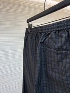 Pinstripe Wide-Leg Trousers - Men's