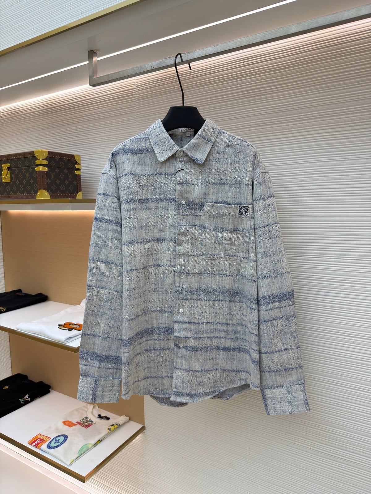 Grey Flannel Check Long-Sleeve - Men's