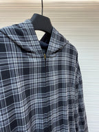 Black Flannel Check Overshirt - Men's