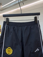 Piped Track Navy Trousers - Men's