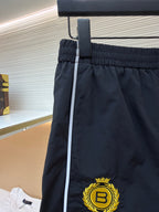 Piped Track Navy Trousers - Men's
