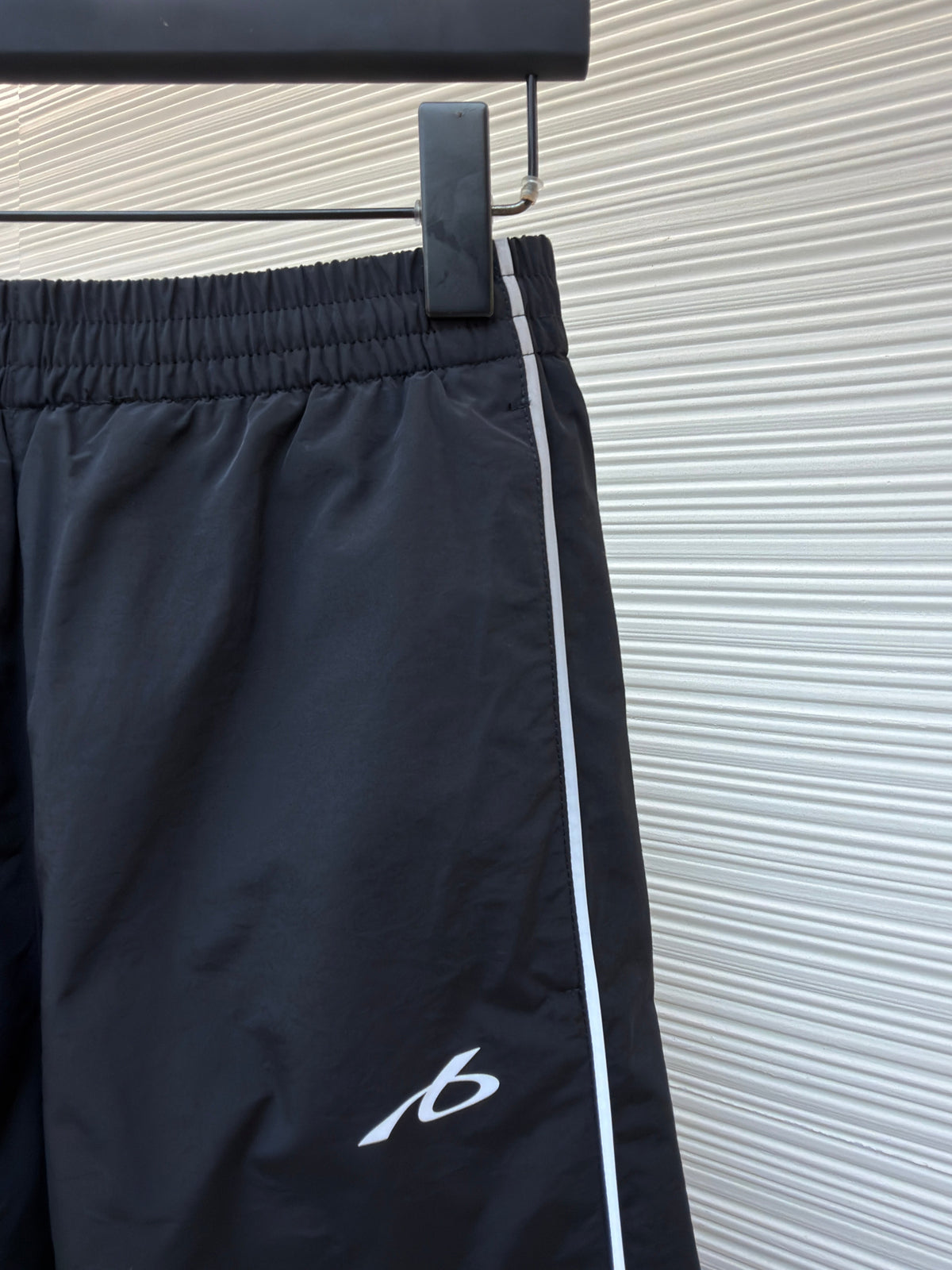 Piped Track Navy Trousers - Men's