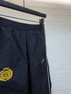 Piped Track Navy Trousers - Men's