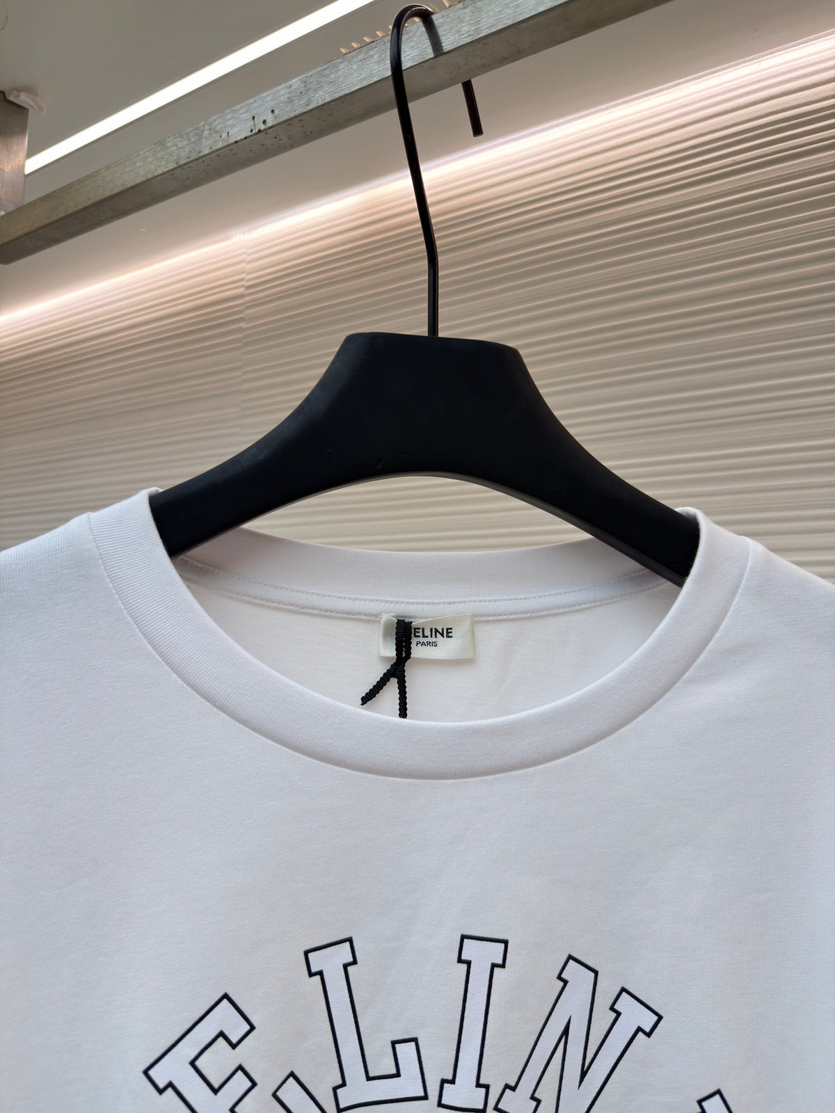 White Cotton Arch Text Long-Sleeve - Men's