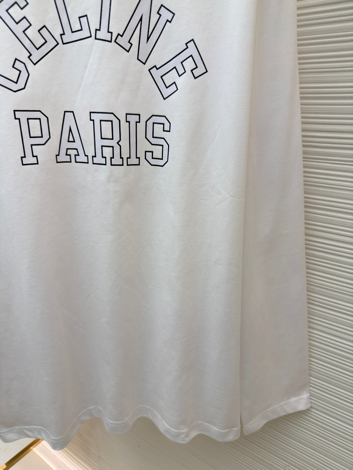 White Cotton Arch Text Long-Sleeve - Men's