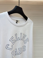 White Cotton Arch Text Long-Sleeve - Men's