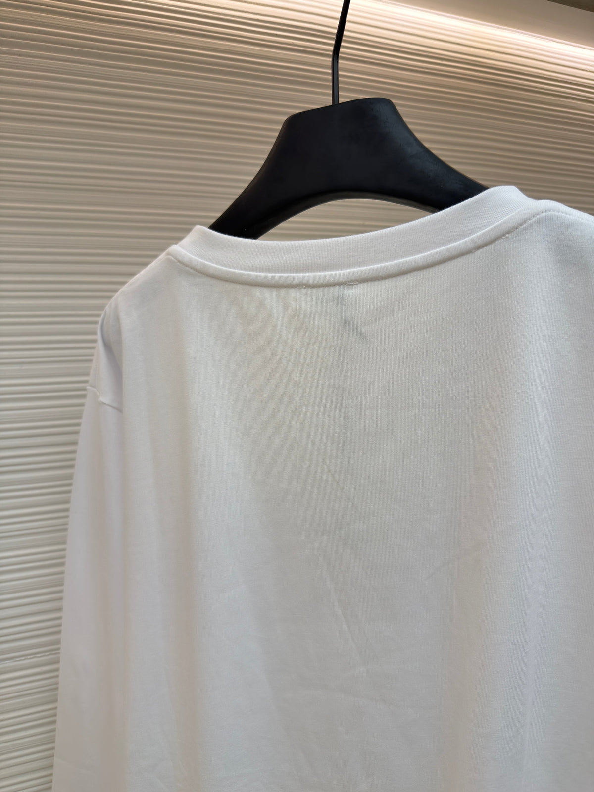 White Cotton Arch Text Long-Sleeve - Men's
