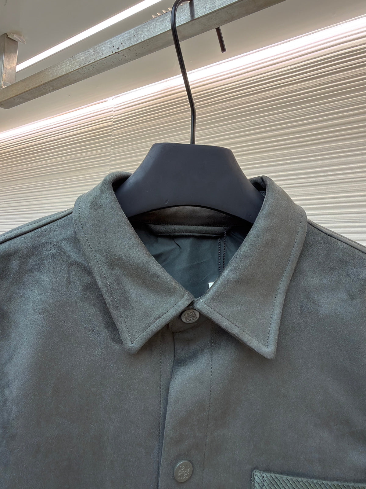 Grey Cotton Pocket Overshirt - Men's