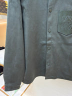 Grey Cotton Pocket Overshirt - Men's
