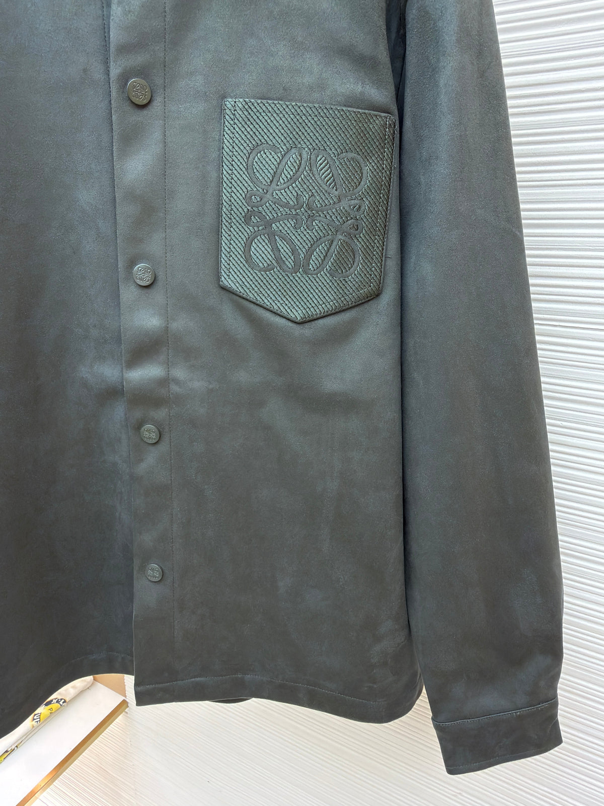 Grey Cotton Pocket Overshirt - Men's