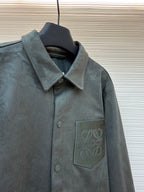 Grey Cotton Pocket Overshirt - Men's