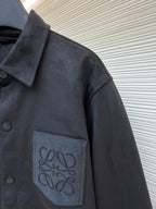 Grey Cotton Pocket Overshirt - Men's