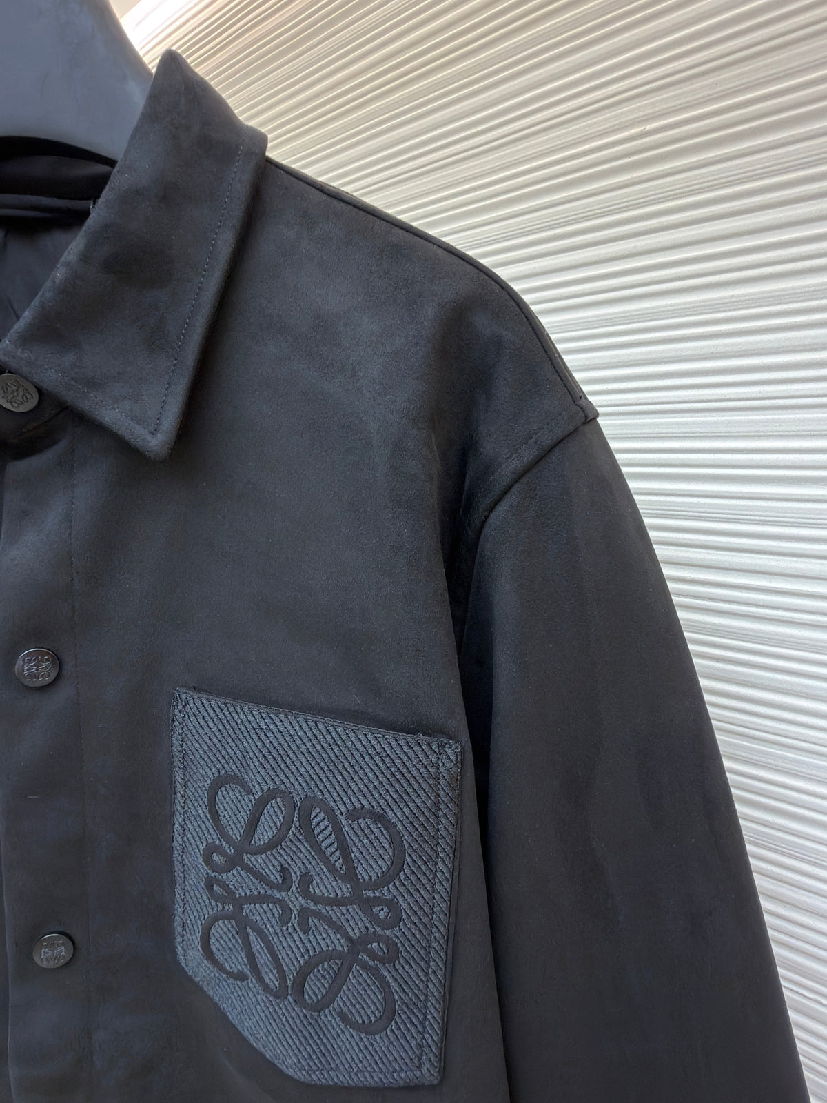 Grey Cotton Pocket Overshirt - Men's