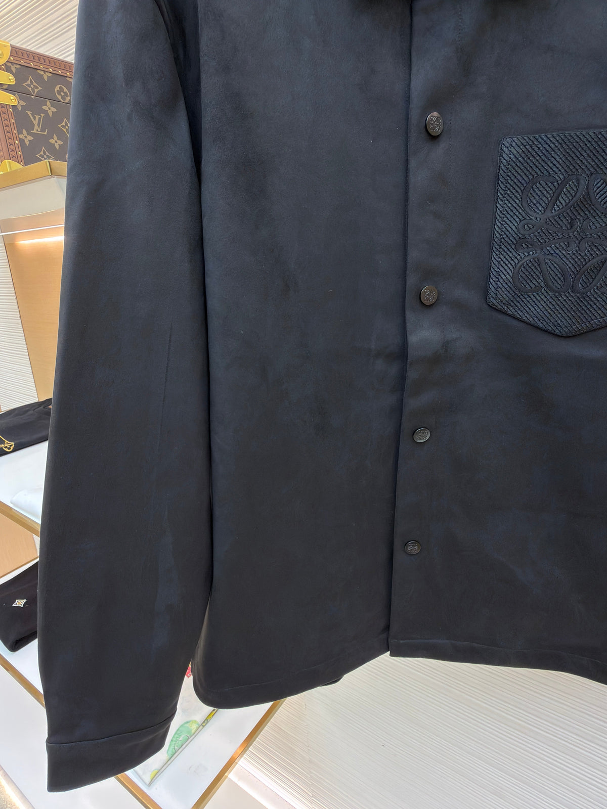 Grey Cotton Pocket Overshirt - Men's