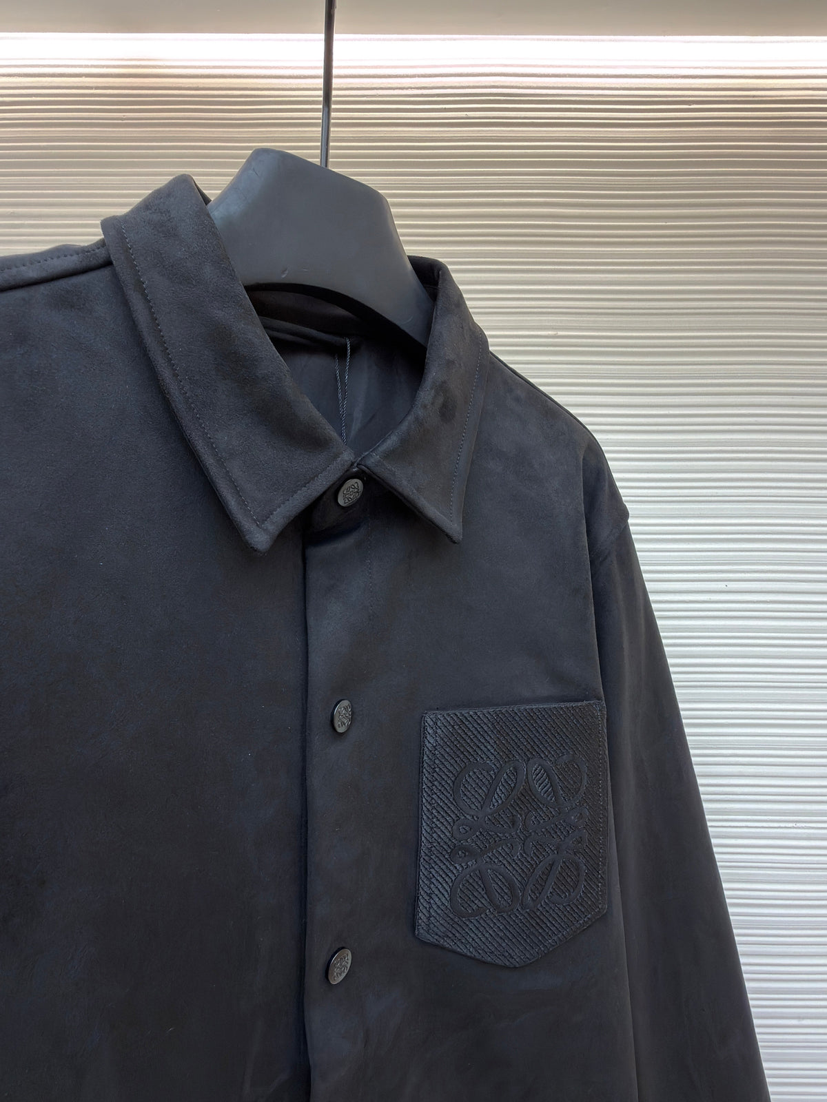 Grey Cotton Pocket Overshirt - Men's