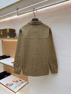 Grey Cotton Pocket Overshirt - Men's