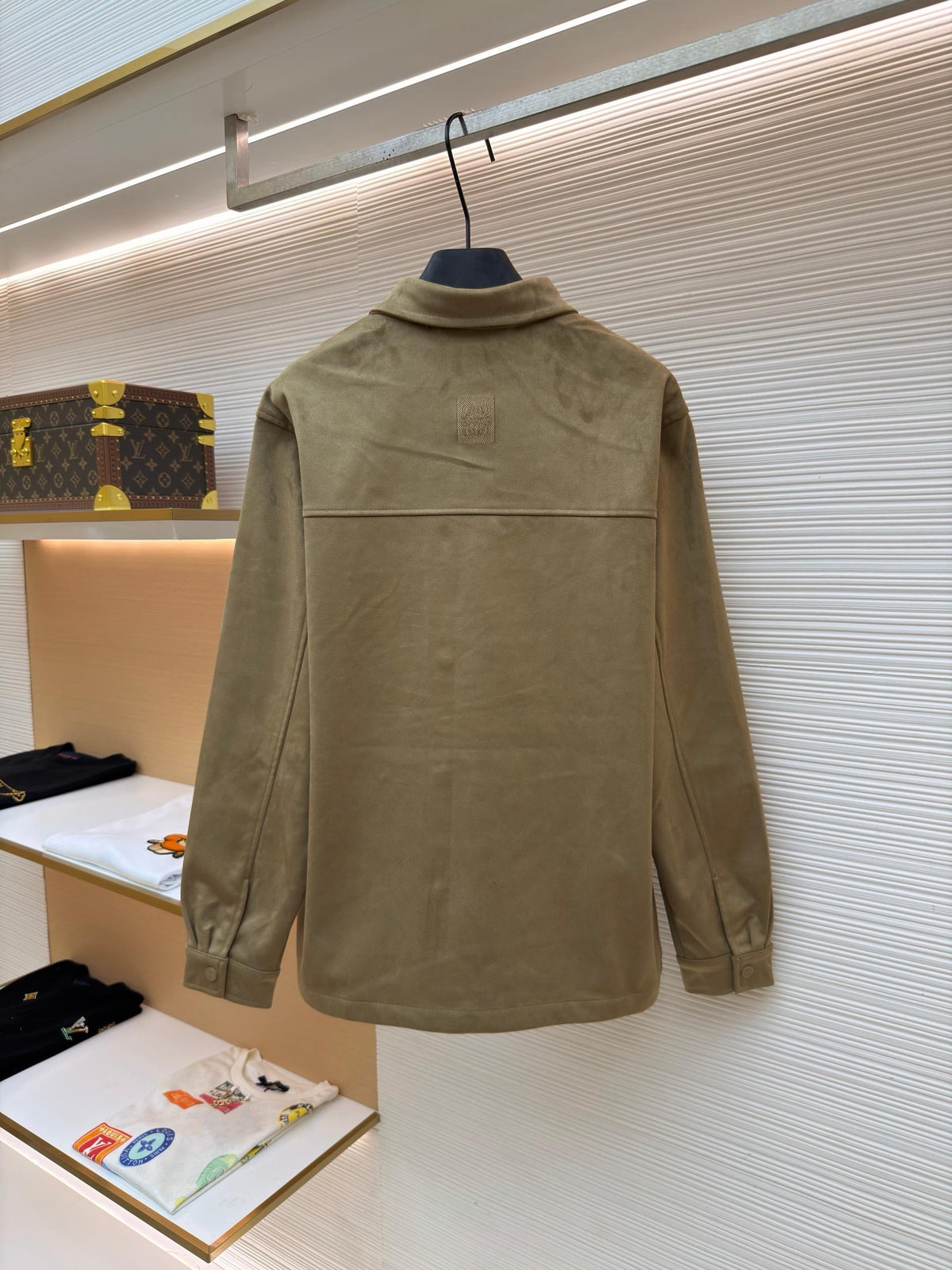 Grey Cotton Pocket Overshirt - Men's
