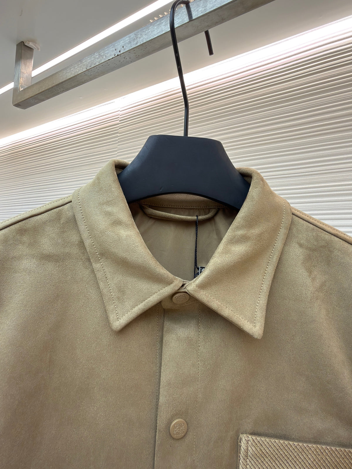 Grey Cotton Pocket Overshirt - Men's