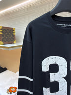 Navy Jersey Varsity Numeral Long-Sleeve - Men's