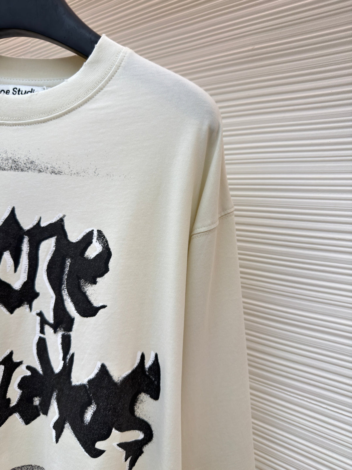 Navy Cotton Graffiti Print Long-Sleeve - Men's